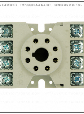 27E122【RELAY SOCKET 8 POS CHASSIS MOUNT】