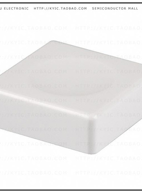 4JWHT【CAP PUSHBUTTON SQUARE WHITE】