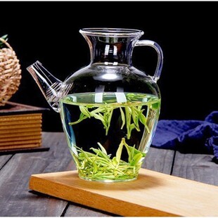 仿宋茶壶日式小枣执壶耐热茶具泡绿茶器透明小号醒酒壶玻璃壶单壶