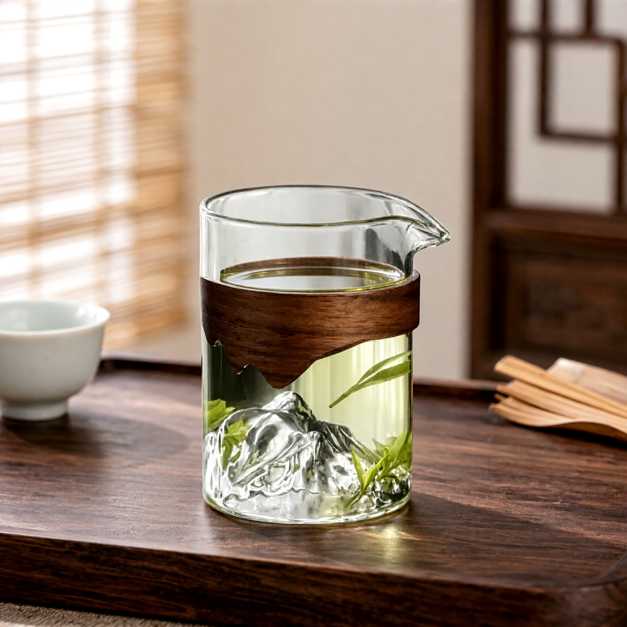 高硼硅玻璃公道杯高颜值分茶器图片