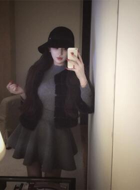 WW定制「江南区贵妇」显瘦百搭轻奢秋冬网红小众设计感外套