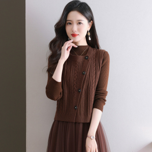 针织背心马甲女士2024秋季新款配裙子两件套马夹坎肩毛线坎肩短款