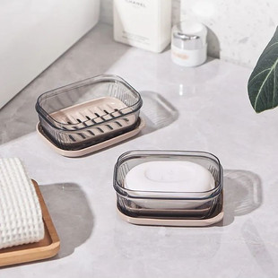 bdo透明旅行皂盒出差旅游盒子香皂盒密封迷你沥水携带收纳带盖子