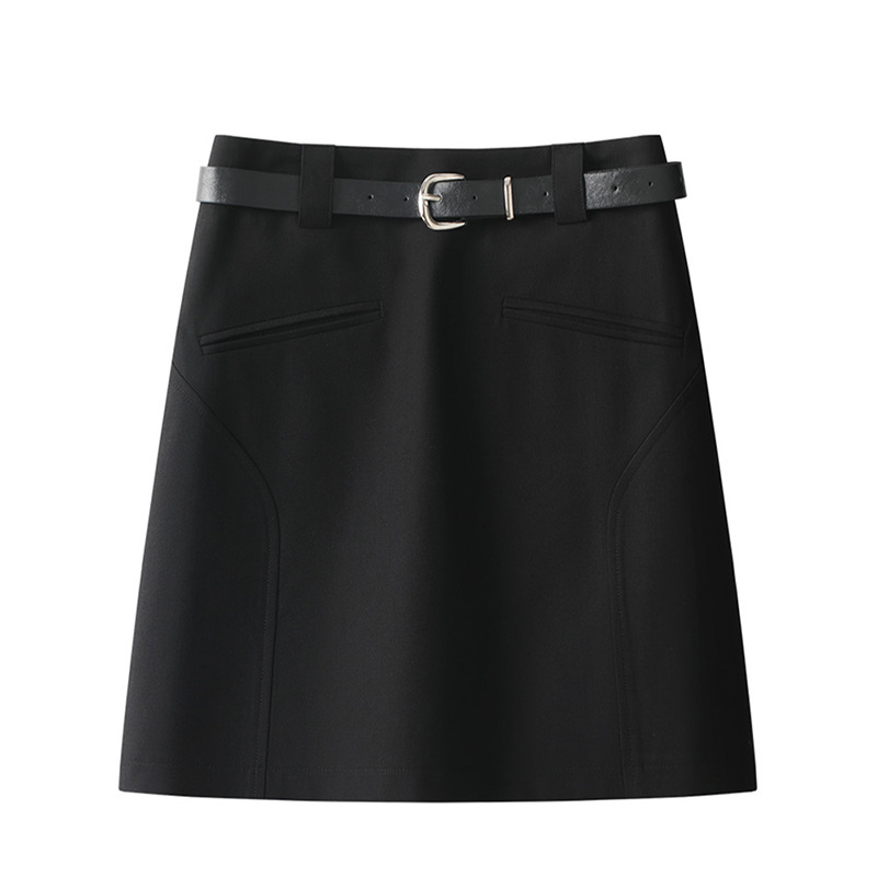 费依女裤村上春女装正品思慕缇苏昔黑色西装半身裙女冬2025新款冬