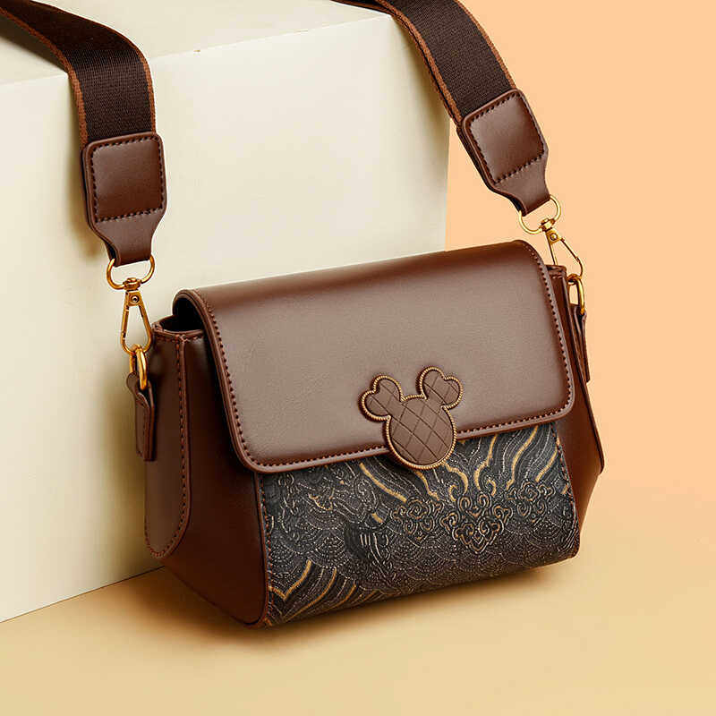 小众复古女包2024新款时尚撞色印花质感小方包洋气百搭单肩斜跨包,箱包皮具/热销女包/男包,小方包,淘宝优惠券,粉丝福利购,淘宝优惠卷