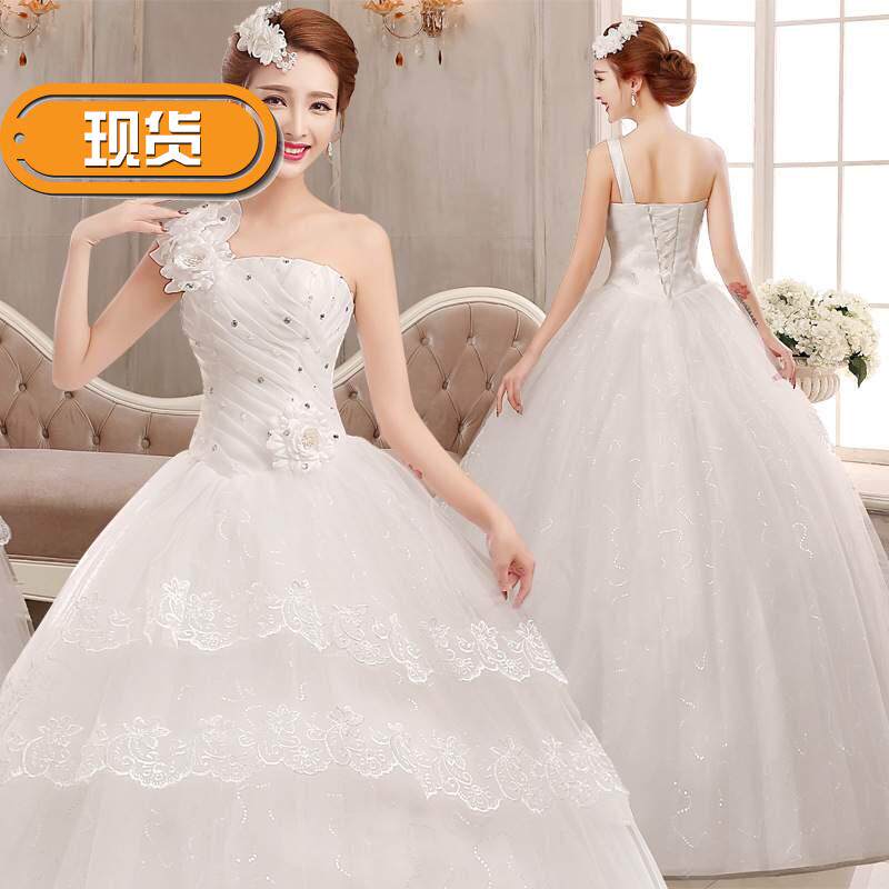 婚纱礼服新娘2018新款蕾丝i抹胸大码白色结婚韩式齐地绑带篷篷裙|ruв категории Женская одежда, Cвадебные платья, платье/вечернее платье - от Buy2taobao.com для оказания профессиональной услуги покупки агента Taobao