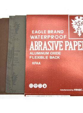 红鹰砂纸日本红鹰模具水磨耐水去料纹砂纸双鹰TOKYOJAPAN KFAA