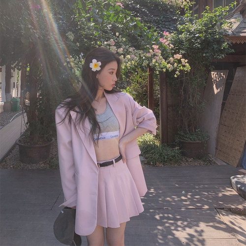 areUshop两色西装套装