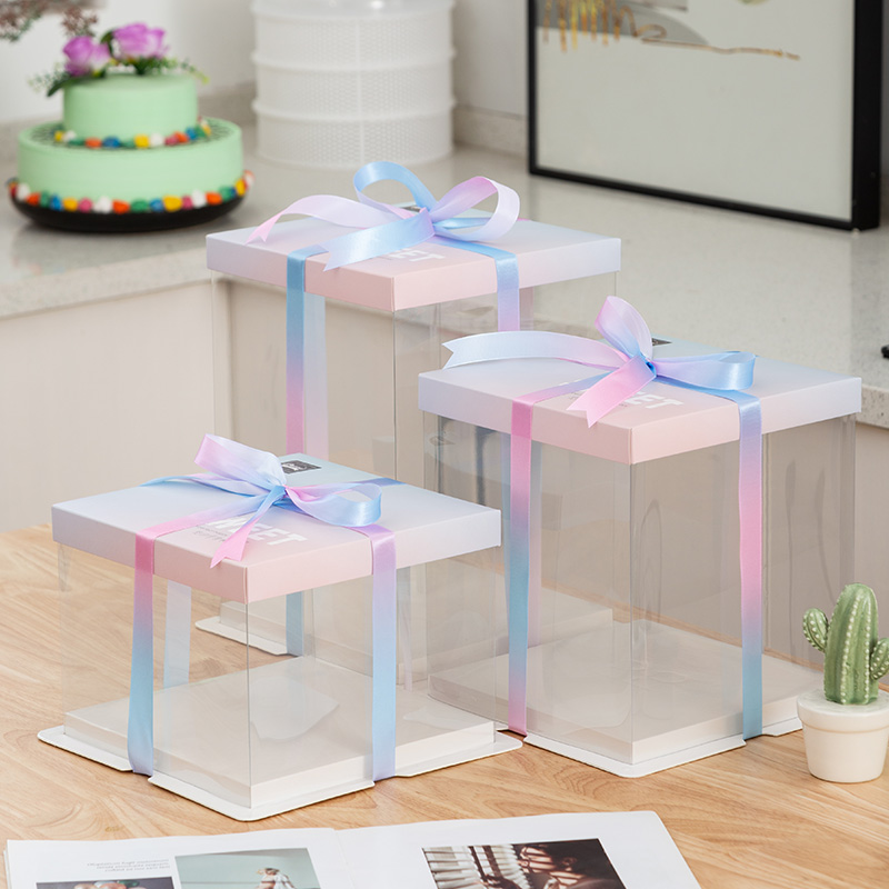 蛋糕盒透明681012寸