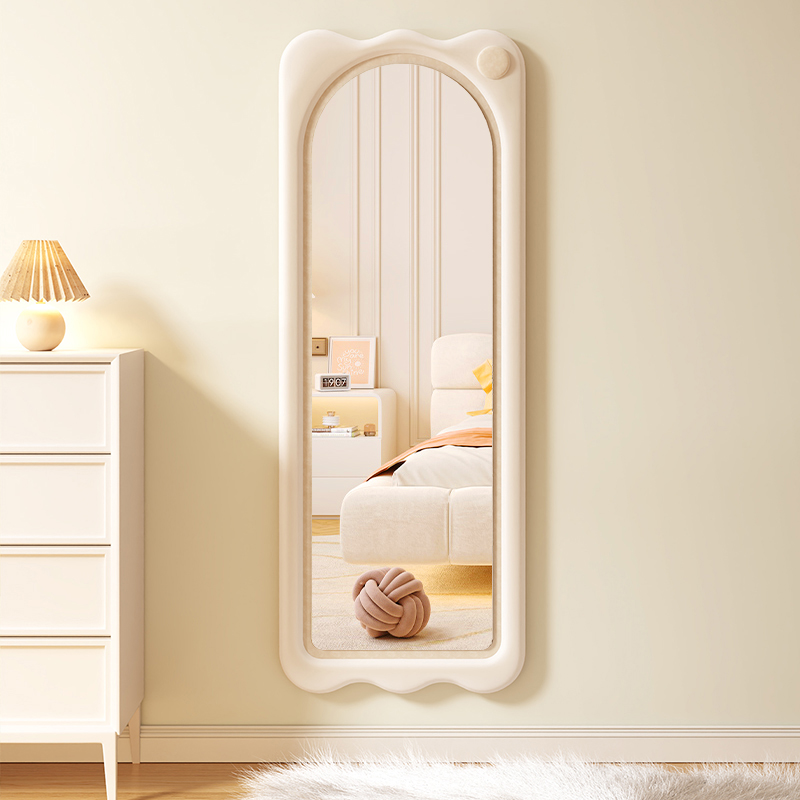 法式奶油风拱门落地镜