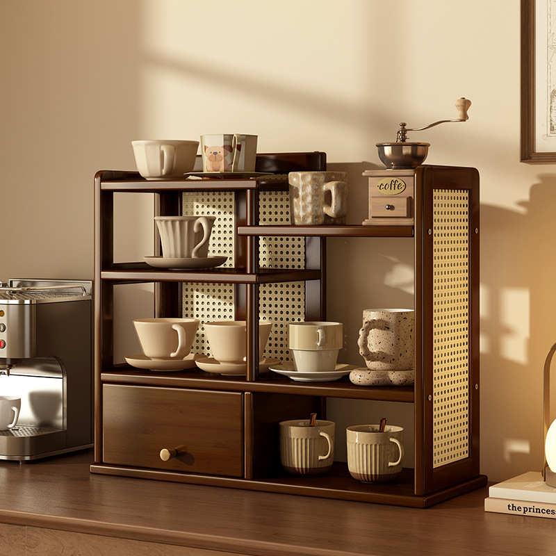 高级感满满中古风桌面杯架