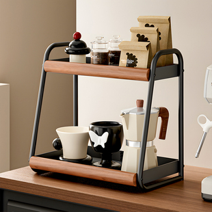 实木杯架杯子收纳置物架桌面茶杯具咖啡杯马克杯水杯餐边柜展示架