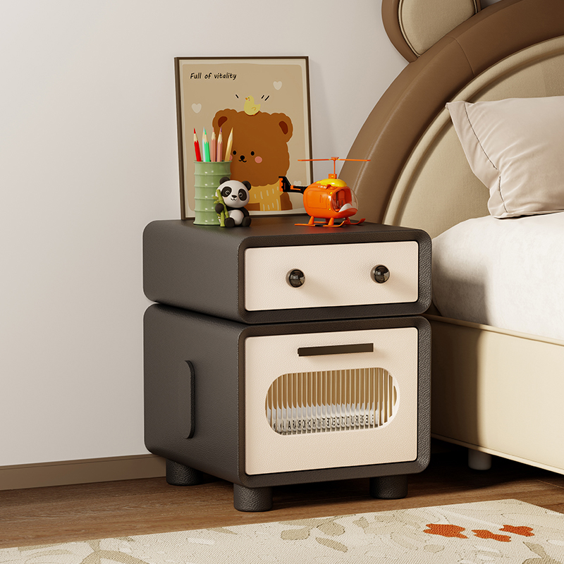 儿童床头柜创意机器人床边收纳柜