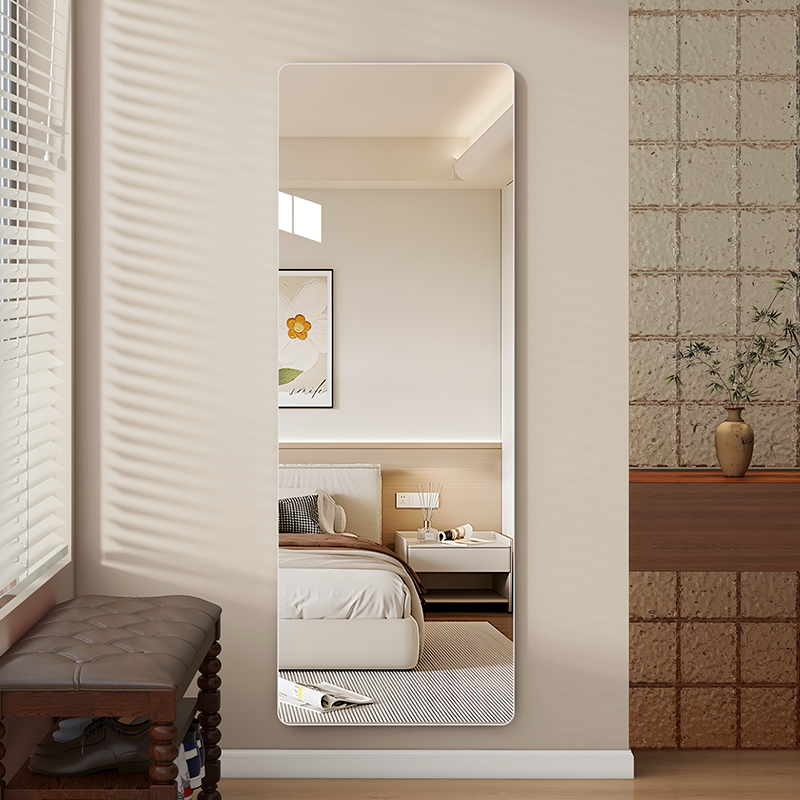 镜子贴墙自粘全身镜家用卧室墙上玻璃大镜子定制试衣可壁挂穿衣镜