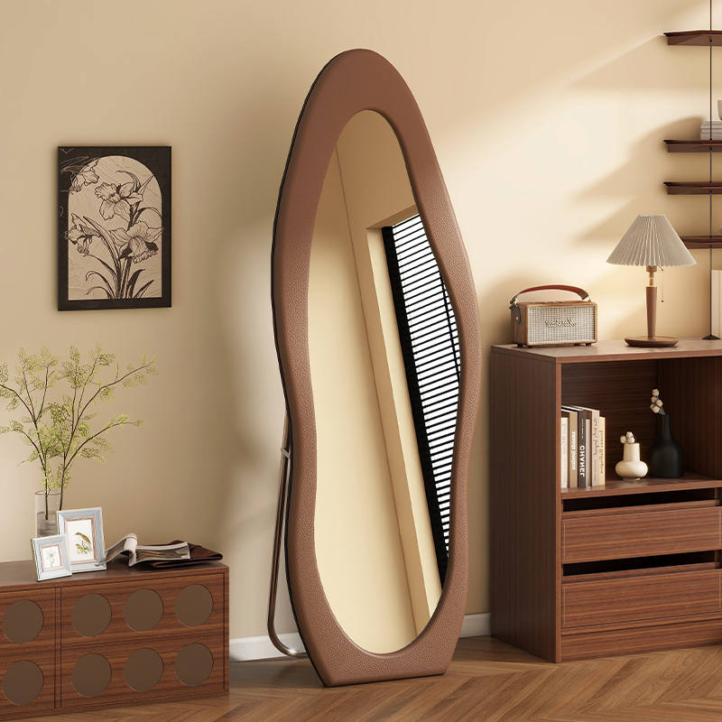 中古风全身镜落地镜家用轻奢高级感镜子挂墙穿衣镜女生卧室试衣镜