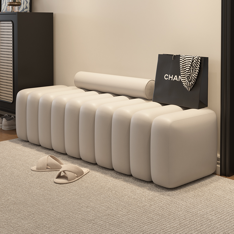 轻奢高级超软换鞋长条凳