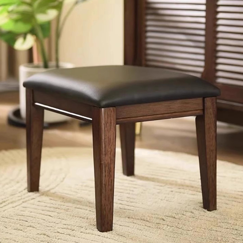 实木小凳子家用门口矮凳客厅换鞋凳板凳软包沙发凳皮凳子木头方凳