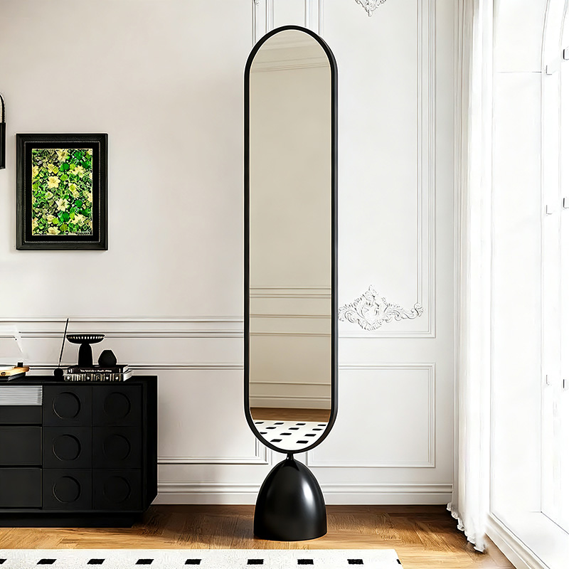 可旋转挂衣储物ins风全身镜