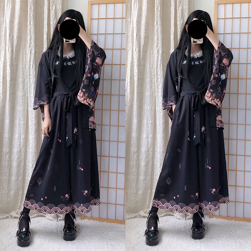 漫衣格原创 遇见五分裤/九分裤 夏季宽松短裤日系和风男女裤子