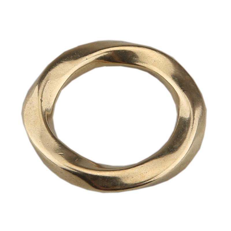 HANDMADE LEATHER GOODS DIY BRASS TWIST ROTATING RING BAG STRAP CONNECTING RING SEAMLESS INTEGRATED CIRCLE