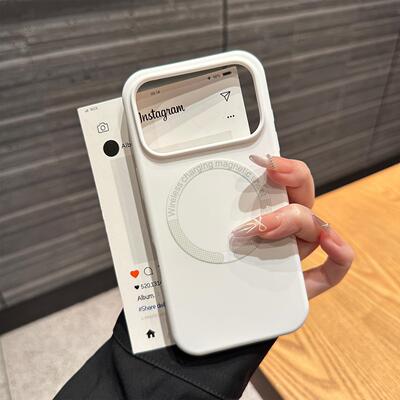 液态苹果17promax手机壳新款磁吸