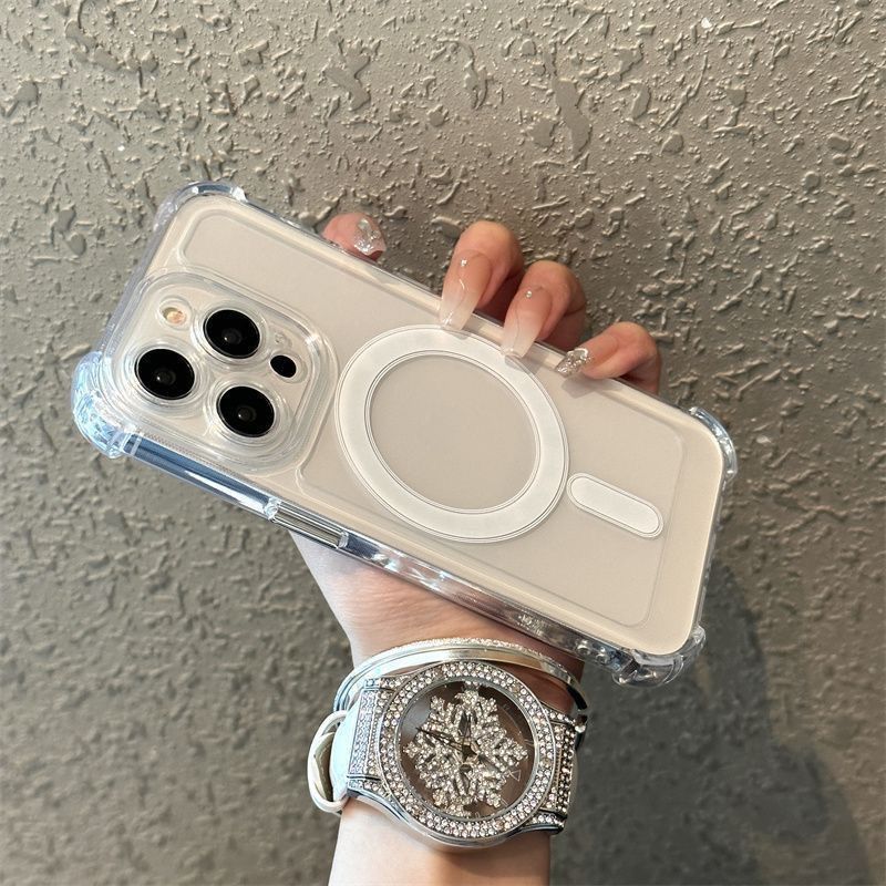 苹果16promax新款透明磁吸手机壳