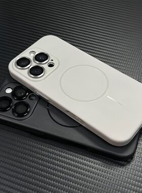 全包一体AI按键适用苹果16Promax细圈磁吸手机壳16e新款iPhone15/14/13自带镜头膜ip12防摔11超薄plus硅胶软