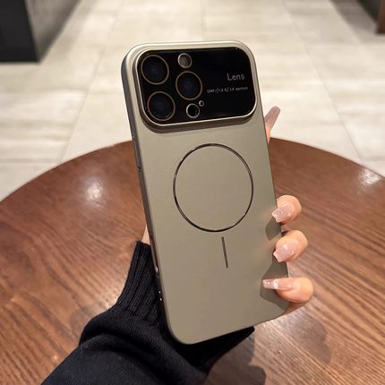 高级感小众大视窗细圈磁吸充电适用苹果16手机壳iphone15promax新款14pro超薄散热16plus带镜头膜13情侣12p硬