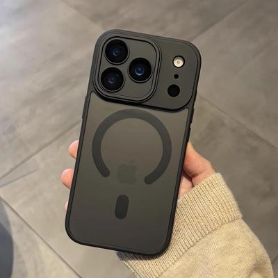 苹果17PM磨砂自带镜头膜保护壳