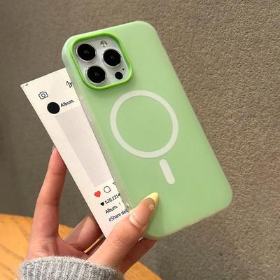 防磨磁吸果冻苹果17磨砂手机壳