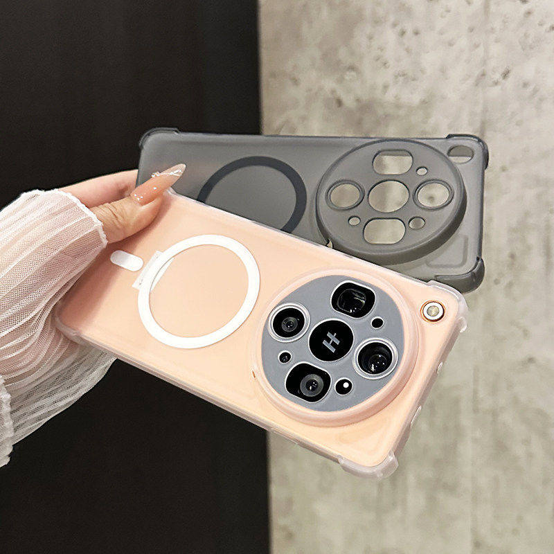 轻薄抗指纹适用于oppofindx9ultra手机壳新款x9spro四角大气囊x8ultra无线磁吸半透亲肤简约防摔x8情侣款软壳