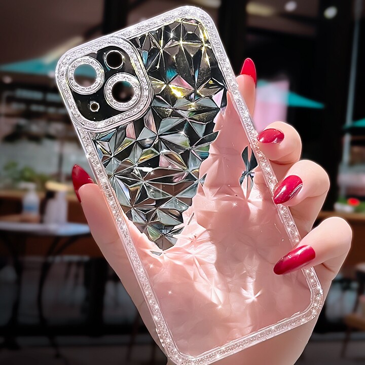 ins网红11辣妹钻石纹手机壳适用于iPhone13苹果12prom全包max透明高性价比高么？