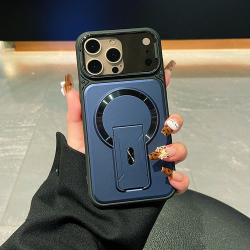 苹果翻盖镜头磁吸防摔壳
