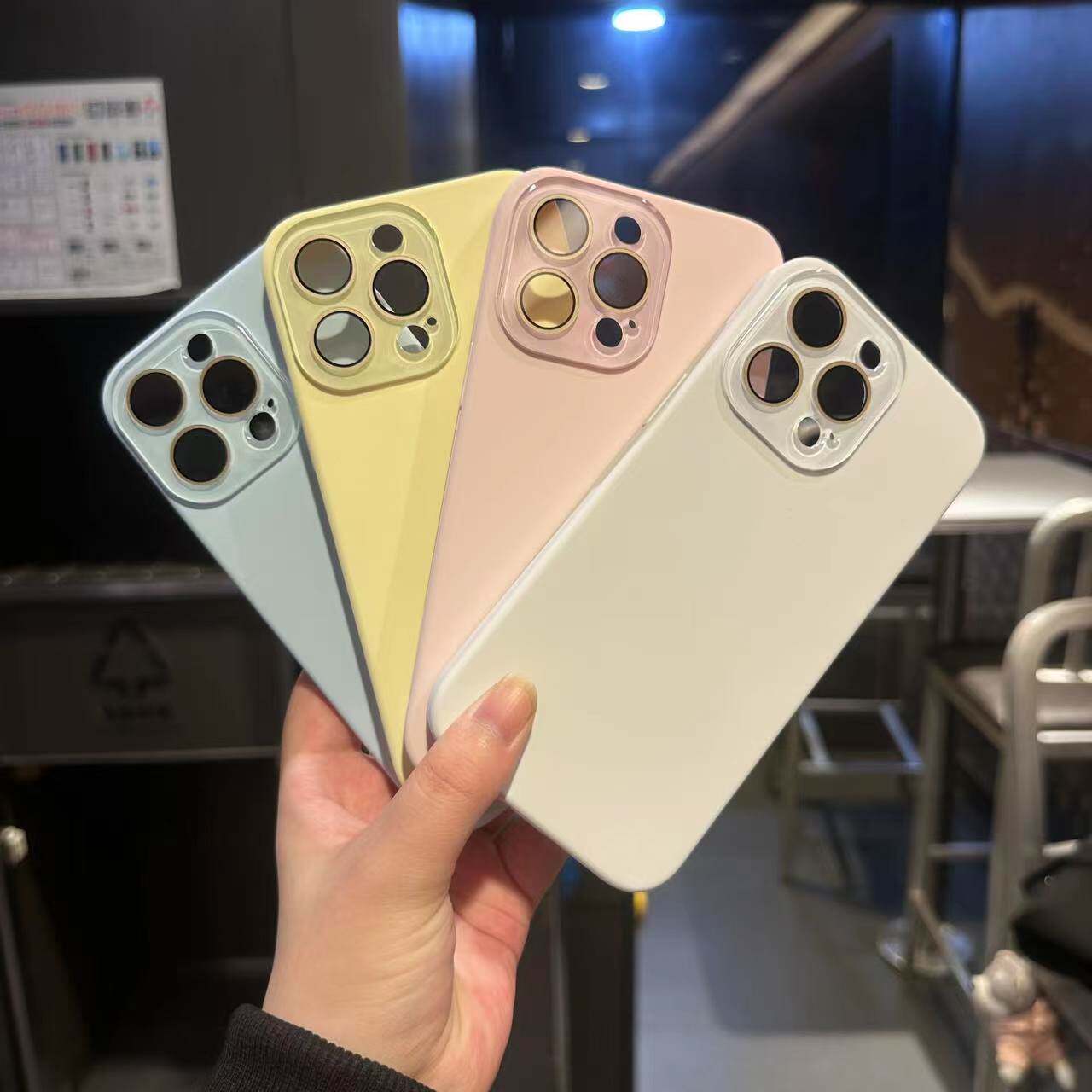 简约镜头膜手机壳适用苹果15promax肤感磨砂13pro纯色iphone14pm高级感全包12硬壳男女款11耐脏网红壳13p男女