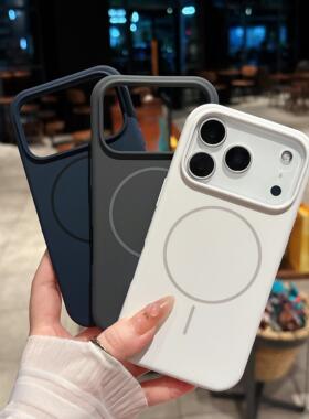 AI触控键一体全包适用苹果16promax手机壳液态硅胶iPhone17pm磁吸15防摔保护套14简约纯色13p高级感12p女款11