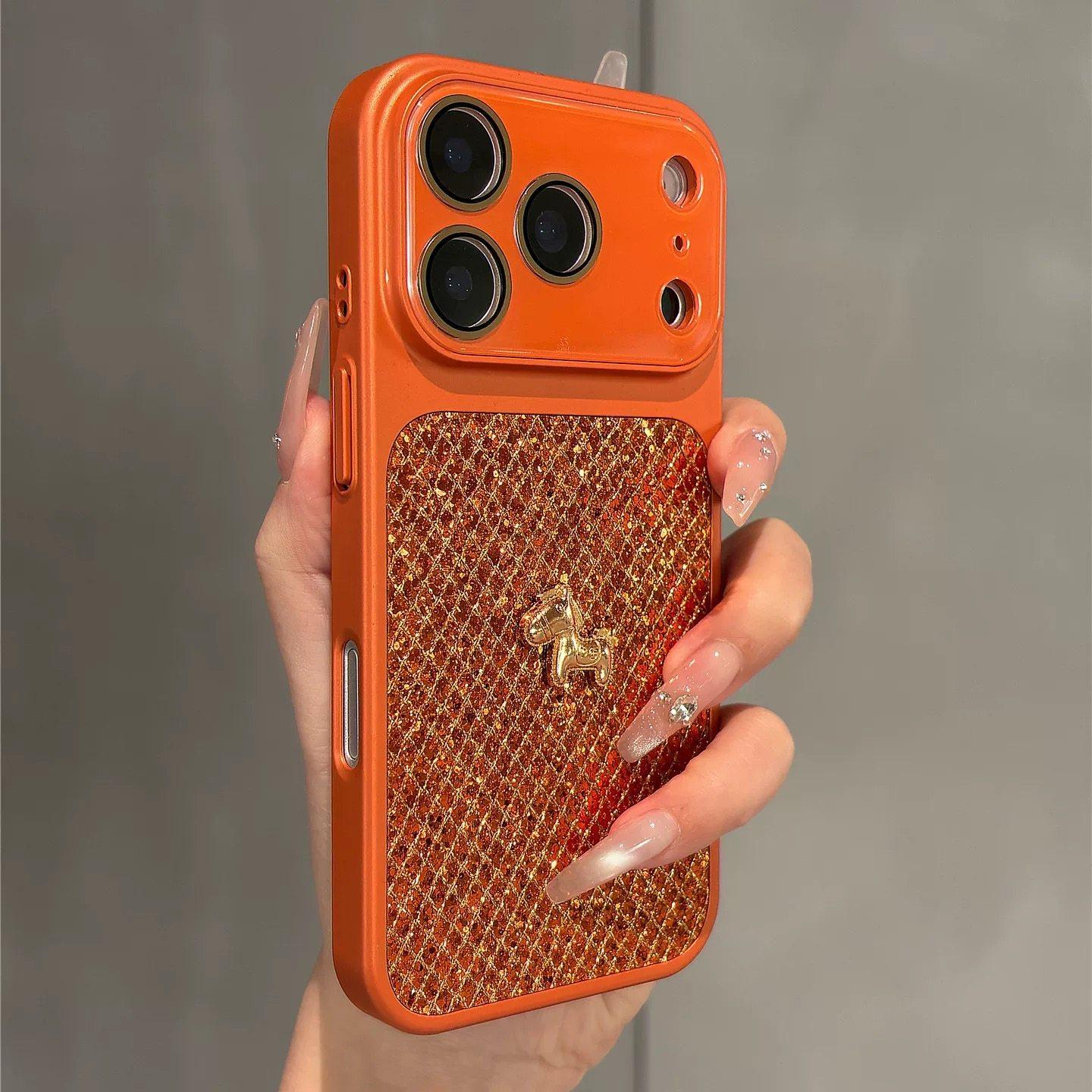 秒变17pro镜头膜适用苹果17手机保护壳小马年新款细闪粉iphone16Promax轻奢菱格亮片15pro磨砂全包防摔14保护,3C数码配件,手机保护套/壳,淘宝优惠券,粉丝福利购,淘宝优惠卷