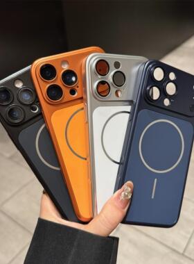 新款秒变仿17苹果17promax星宇橙适用iPhone16ProMax手机壳磨砂硬壳全包防摔15带镜头膜13磁吸男女14改17高档