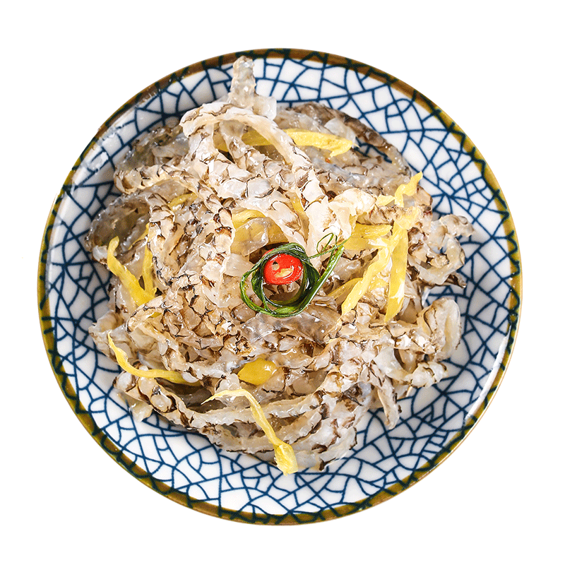 阿具某捞泡椒鱼皮特色开胃凉菜