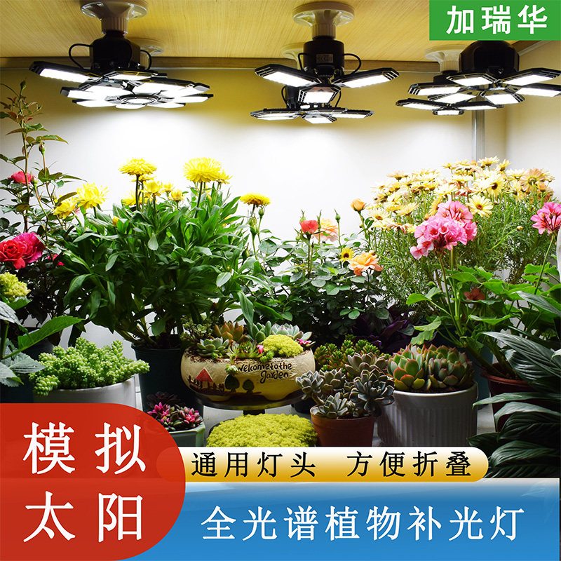 全光谱可折叠室内阳台绿植蔬果育苗多肉太阳植物补光灯植物生长灯