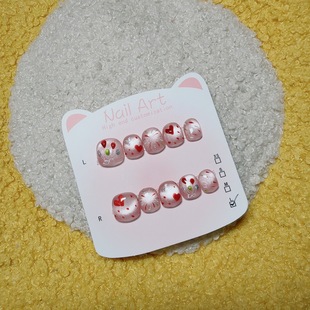 快乐气球儿童手工穿戴甲2 8岁宝宝美甲贴片三丽鸥可爱儿童美甲贴