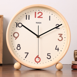 胡桃木钟表挂钟客厅时钟挂墙实木2025新款简约大气高级感装饰挂表