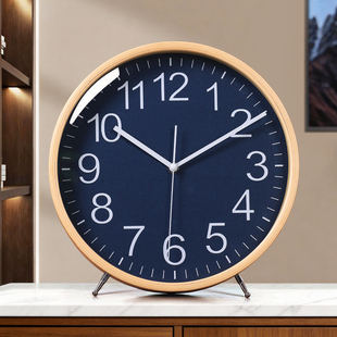 胡桃木钟表挂钟客厅时钟挂墙实木2025新款简约大气高级感装饰挂表