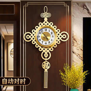 胡桃木钟表挂钟客厅时钟挂墙实木2025新款简约大气高级感装饰挂表
