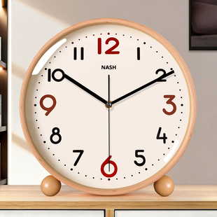 胡桃木钟表挂钟客厅时钟挂墙实木2025新款简约大气高级感装饰挂表