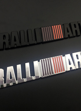 适用三菱个性车贴翼神菱帅EVO RALLIART改装车标金属车身贴车尾标