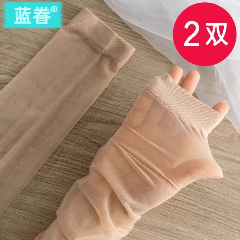 超耐穿九分丝袜女不连脚不带脚夏天薄款防勾丝大码防晒遮暇美肤袜
