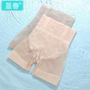 超薄冰丝无痕肤色安全裤 不卷边收小肚子夏 女防走光高腰收腹打底裤