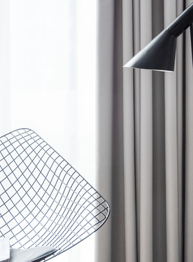 简约现代遮阳挡风窗帘布定制客厅卧室阳台落地飘窗全遮光窗帘成品