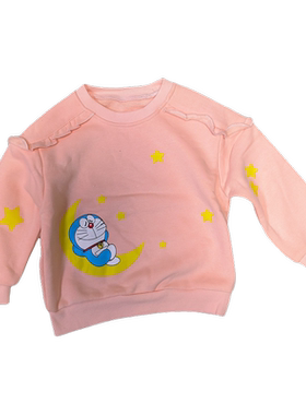 清仓多拉a梦秋冬女童加绒卫衣