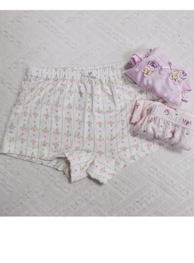 夏季女童莫代尔平角内裤3条装